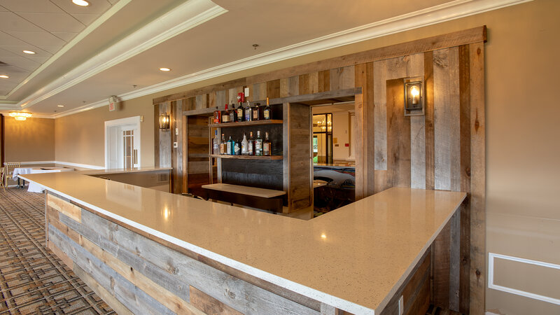 Private bar in event room